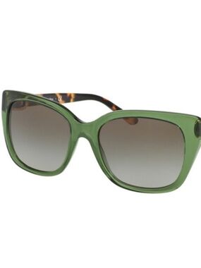 Tory Burch TY7099 Bottle Green Spotty Tortoise Olive Gradient Sun Glasses